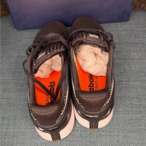 Reebok Black and White Running Sneakers